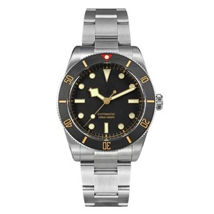 Montre automatique de plongée vintage, saphir, luminescente, revêtement antireflet, lunette en céramique, étanche, montre-bracelet pour homme - Product Image 1