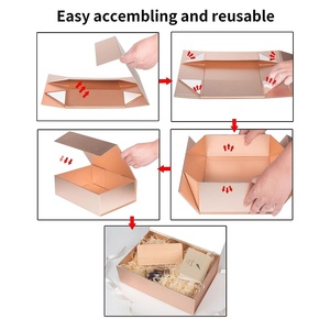 Wholesale Fashion Luxury Cardboard Paper <b>Gift</b> Rigid Shape <b>Magnetic</b> Packaging <b>Box</b> with Foldable <b>Gift</b> Packaging - Product Image 2