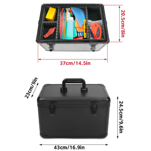 Caja de Herramientas Multifuncional Resistente de Gran Capacidad de la Marca KUNAISI para Kit de Herramientas para Envoltura de Películas para Automóviles, Herramienta para Tinte de Ventanas - Product Image 5
