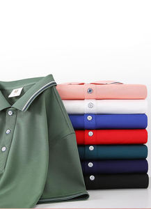 Alta calidad 100% algodón manga corta logotipo personalizado Unisex Polos Color sólido en blanco <span class=keywords><strong>Polo</strong></span> para hombres - Product Image 2