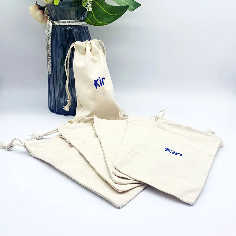 Drawstring Cotton Muslin bags hangover survival kits for Party Supplies Wedding Welcome Bag