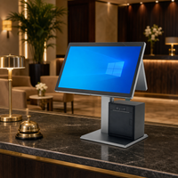 Caisse enregistreuse à double écran 15,6 pouces (écran principal) et 10,1 pouces (écran client) Intel Core I5 3ème génération 4 Go de RAM 64 Go Windows 10