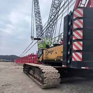 Grue sur chenilles SCC2000A 200T d'occasion, machine de construction en bon état, composants essentiels : moteur, pompe, jaune, 80000 kg - Product Image 2