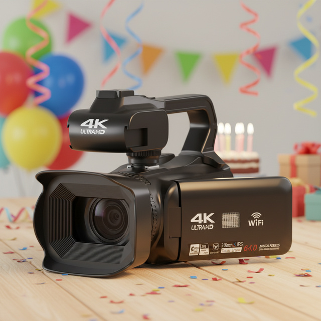 Hot Sale 4K WiFi Support 4.0'' Touch Screen CMOS Sensor >25MP 18x Zoom Vlogging Camera Camcorder for YouTube