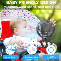 Mini ventilador de trípode flexible recargable USB de alto rendimiento de 12000mAh para diversas aplicaciones