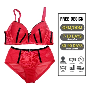 Set di Lingerie Personalizzato Plus Size alla Moda, Design Sexy per Giovani Donne, Reggiseno e Slip in Stile Bangladeshi, Marca OEM - Product Image 1