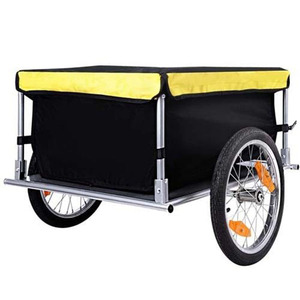 Vouwbare aanhangwagen voor fiets, fietskar, fietsbagage, kampeeruitrusting, bagagevervoer - Product Image 1