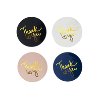 Modèle de marque privée Logo personnalisé autocollant papier coloré pour étiquettes de remerciement petite entreprise