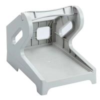 Porte-papier pour imprimante d'étiquettes thermiques de bureau pour rouleaux et étiquettes pliées en éventail avec imprimante de codes à barres d'étiquettes
