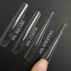Puntas de <span class=keywords><strong>uñas</strong></span> de Gel suave, XXS cobertura completa, redonda, mediana, cuadrada, larga, 5XL, Stiletto, rosa, blanca, bolsa de extensión de <span class=keywords><strong>uñas</strong></span> de Gel suave - Product Image 6