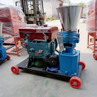 Machine à granulés d'aliments pour animaux domestiques, volailles, poulets, canards, vaches, lapins, ferme, 220V monophasé, mini-granulateur électrique