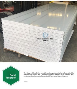 Nhà máy công nghiệp xây dựng hệ thống cách nhiệt bánh sandwich thép màu với bảng thanh lọc đá Silicon - Product Image 5