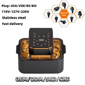 مقلاة هوائية ساخنة ذكية 12 لتر عالية السعة احترافية فرن كهربائي مربع فاخر مع تحكم رقمي أجهزة منزلية بلاستيكية - Product Image 4