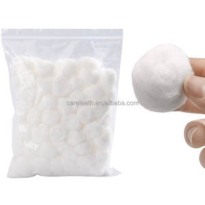 Attrezzatura da laboratorio dentale sgrassata di cotone bianco morbido al tatto Scrubbingdebridement medicale 100% cotone palla assorbente - Product Image 3