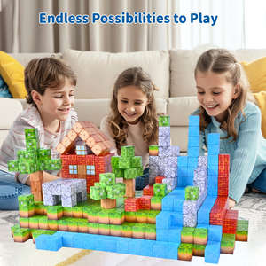 103pcs Magnetic Building Cube for Boys <b>Educational</b> <b>Toy</b> Magic Cube Magnetic Block for <b>Kids</b> Building <b>Toy</b> Holiday Gift - Product Image 5