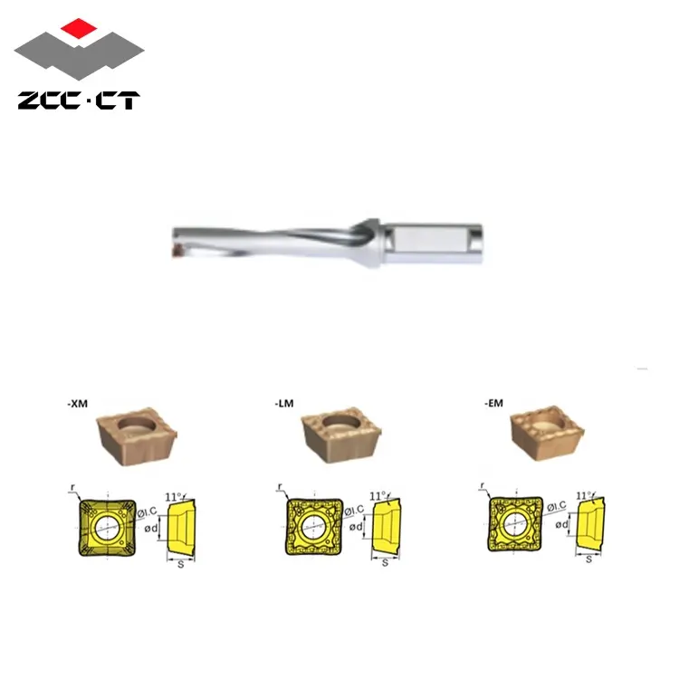 ZCCCTドリルツール切削工具CNC旋盤高速インデックス可能UドリルビットSPMXインサート用2D/3D/4Dカッター
