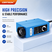 BZJ-211 Sensor fotoeléctrico para detección de marcas de color Salida NPN DC10-30V Sensor de marcas de color
