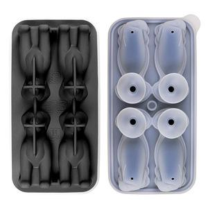 <span class=keywords><strong>Bac</strong></span> à glaçons en silicone avec couvercle, moule à glaçons en silicone anti-déversement, <span class=keywords><strong>bac</strong></span> à glaçons empilable pour réfrigérateur - Product Image 2