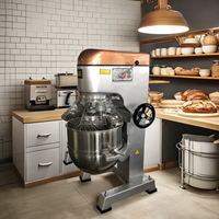 Mélangeur spiral 30L pour boulangerie commerciale, nouveau, faible bruit, en acier inoxydable, pour pâte à farine et eau