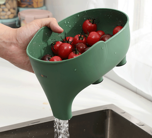 Cesta de Drenaje Vertical Multifuncional con Forma de Elefante para Cocina, Cesta para Lavar Frutas y Verduras, Cesta de Almacenamiento, Colador de Drenaje - Product Image 1