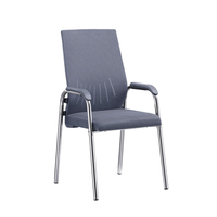 Best-seller quatre pattes arc mahjong chaise de négociation maille dossier confortable réception chaise de conférence