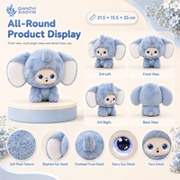 Peluche de Elefante con IA, Orejas Caídas, Cuerno Único, 3 Modelos de IA, ChatGPT, WiFi 2.4G, Más de 50 Idiomas, Memoria de Larga Duración, para Mayores de 5 Años, Unisex
