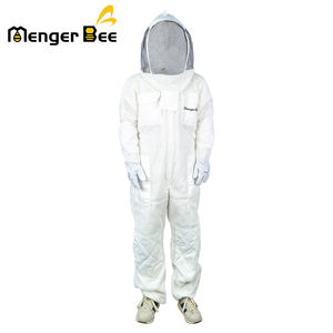 Honey Bees Equipment Trajes Traje de abeja de seguridad de algodón ventilado general de 3 capas para Apicultor - Product Image 5