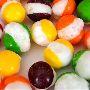 Chewy Rainbow Jelly Candy Crunchy Liofilizado Rainbow Bites