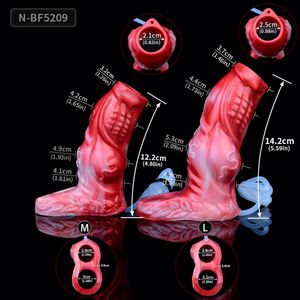 NNSX Silicone Ejaculation Penis Sleeve Large Knot Dog Hollow <b>Dildo</b> Fantasy Squirting Penis Sex Toys for Men Cock Enlargement - Product Image 6