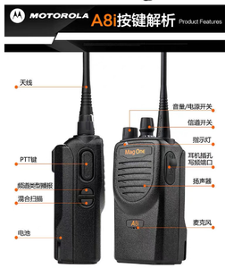 Talkie-walkie portable haut de gamme MagneA8i original, dédié à Motorola, pour une utilisation en extérieur sur les chantiers et dans les magasins - Product Image 5
