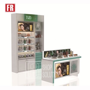 <span class=keywords><strong>En</strong></span> gros Mini Kiosque de Center <span class=keywords><strong>Commercial</strong></span> Cosmétique Produit Rack Vitrine Cosmétique avec Led - Product Image 2