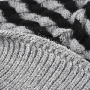 Nouveau Match rayé tricoté chapeau hommes velours laine casquette femmes chaud polaire doublure côtelé bonnets fausse fourrure hiver chapeaux <span class=keywords><strong>avec</strong></span> <span class=keywords><strong>pompon</strong></span> - Product Image 2