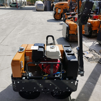 Compacteur vibrant manuel portable 330 kg à 800 kg, mini rouleau compresseur à tambour simple ou double, neuf, pour sols
