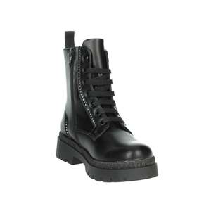 รองเท้าบูทคอมแบทสำหรับเด็กผู้หญิง Asso สีดำ ไซส์ 36 พื้นหนา - Product Image 5