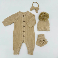 Combinaison en tricot pour bébé, printemps et automne 2026, nouveau-né, unisexe, respectueuse de l'environnement, mode, pull, combinaison
