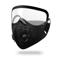 Masque de cyclisme en nylon chaud anti-brouillard, anti-poussière et anti-vent avec valve d'air intégrée pour le VTT