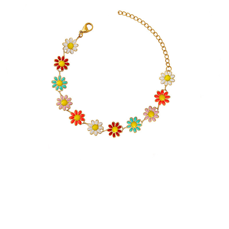 Colorful Daisy Bracelet