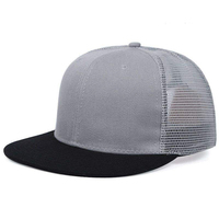 Gorra de Béisbol de Malla Vaquera con Logotipo Personalizado, Gorra de Hip Hop de Poliéster con Cierre a Presión, Bordado Transpirable, Impermeable, Deportiva, para Ciclismo al Aire Libre