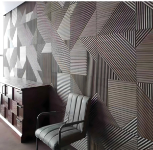 Fsc Chứng Nhận Hiện Đại <span class=keywords><strong>3D</strong></span> Hoa Trang Trí Trang Trí Vật Liệu Ốp Sáo Sang Trọng Bằng Gỗ Slat Tường Bảng Điều Khiển Cho Khách Sạn - Product Image 6