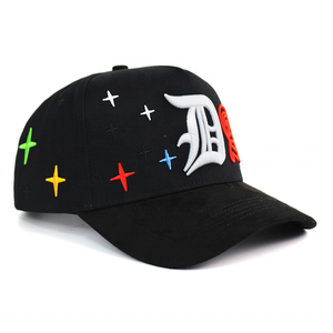 HBA54 새로운 패션 구조화된 5패널 맞춤형 모자 로고 자수 곡선형 챙 야외용 모자 남성용 야구 모자 패치 포함 - Product Image 5