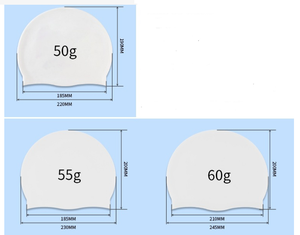 หมวกว่ายน้ำซิลิโคนสำหรับผู้ใหญ่ทุกเพศ, ที่คลุมสระว่ายน้ำกันลื่นสำหรับผม<span class=keywords><strong>สั้น</strong></span><span class=keywords><strong>ยาว</strong></span>กันน้ำอุปกรณ์ยืดหยุ่นสำหรับกีฬาฤดูร้อนของเด็ก - Product Image 5