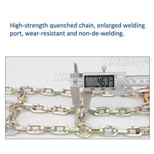 Cadenas de Nieve y Hielo Universales de Acero para Ruedas de Camiones y Automóviles, Cinturón Antideslizante para Invierno, Cadenas para Ruedas de Vehículos SUV, Seguridad en Carreteras de Barro - Product Image 5