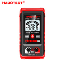 HABOTEST HT123 Multimeter Digital, alat perbaikan kecil otomatis Mini cerdas dengan kemampuan lintas batas