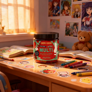 OEM/ODM anak-anak Multivitamin Gummies organik dengan <span class=keywords><strong>Vitamin</strong></span> D,C & <span class=keywords><strong>K</strong></span> buah asli suplemen kunyah <span class=keywords><strong>Vitamin</strong></span> - Product Image 3