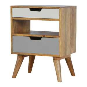 Mesa de Noche Ajustable Multifuncional de Madera de Mango, Ecológica, para Uso Doméstico y Hospitalario - Product Image 1