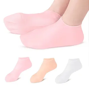 Silicone Moisturizing Socks For Dry Cracking Feet Foot Spa Gel Socks Silicone Sock Foot Care