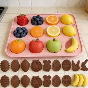 Moule en silicone pour chocolat de Pâques, forme œuf, chat, chien, ustensiles de cuisson de haute qualité, plateaux, outils à gâteau, vente chaude - Product Image 3