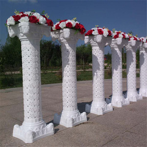 HJ240009-6 <span class=keywords><strong>Colonne</strong></span> romaine décorative blanche en plastique creux, moule en béton pour événements, fêtes et décoration de chemin d'accès - Product Image 3