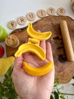 Moules en plastique imprimés en 3D pour la cuisson au four, série fruits (citron, banane, fraise, poire), 4 pièces, pour la préparation de sandwichs