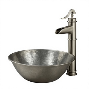A.K 3017 Modern Luxury Eco-Friendly Copper Wall-Mounted Basin <b>Sink</b> <b>Plug</b> Powered - Product Image 3